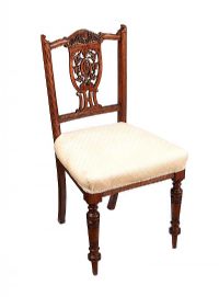 EDWARDIAN MAHOGANY OCCASIONAL CHAIR at Ross's Online Art Auctions