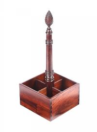 MAHOGANY BOTTLE CARRIER at Ross's Online Art Auctions