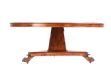 SIX FOOT CIRCULAR WALNUT DINING ROOM TABLE at Ross's Online Art Auctions