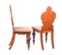 PAIR OF VICTORIAN CARVED OAK HALL CHAIRS at Ross's Online Art Auctions