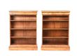PAIR OF REGENCY STYLE WALNUT OPEN BOOKCASES at Ross's Online Art Auctions