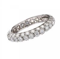 TIFFANY & CO. 18CT WHITE GOLD FULL ETERNITY RING at Ross's Online Art Auctions