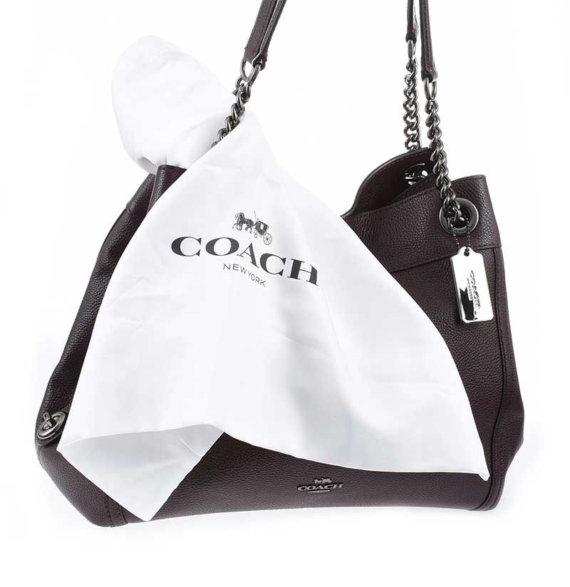 Buy the Coach Pebble Leather Hobo Bag Black