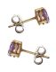 9CT GOLD STUD EARRINGS SET WITH AMETHYST at Ross's Online Art Auctions