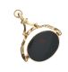 9CT GOLD HARDSTONE-SET SWIVEL FOB at Ross's Online Art Auctions