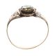 ANTIQUE 9CT GOLD ENGRAVED RING SET WITH A GREEN STONE at Ross's Online Art Auctions