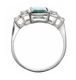 PLATINUM EMERALD AND DIAMOND RING IN THE STYLE OF ART DECO at Ross's Online Art Auctions