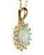 18CT GOLD OPAL AND DIAMOND NECKLACE at Ross's Online Art Auctions