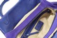 BLUE SUEDE AND LEATHER HANDBAG BY BRAND 'RISK' at Ross's Online Art Auctions