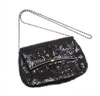 BLACK CHAINMAIL EVENING BAG at Ross's Online Art Auctions