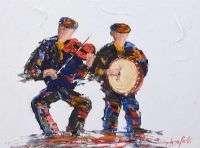 MUSICAL DUO by Darren Paul at Ross's Online Art Auctions