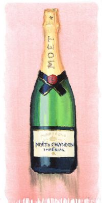 MOET & CHANDON CHAMPAGNE by Spillane at Ross's Online Art Auctions