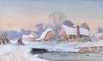 WINTER COTTAGES by G.J. Knox at Ross's Online Art Auctions