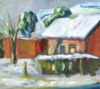 WINTER COTTAGES by McTaggart at Ross's Online Art Auctions