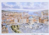 BELFAST FROM WINDSOR HOUSE by Colin Gibson at Ross's Online Art Auctions
