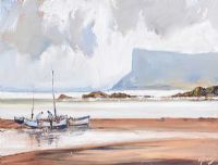 SILVER DAY, FAIR HEAD, COUNTY ANTRIM by J.P. Rooney at Ross's Online Art Auctions