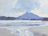 MUCKISH FROM DOWNINGS BAY, DONEGAL by Anne Primrose Jury HRUA at Ross's Online Art Auctions