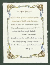 THE CHOICE BY WILLIAM BUTLER YEATS by English School at Ross's Online Art Auctions