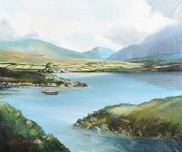 OUT FISHING, DONEGAL by J.J. O'Neill at Ross's Online Art Auctions