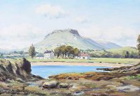 LURIG MOUNTAIN, CUSHENDALL, COUNTY ANTRIM by Charles McAuley at Ross's Online Art Auctions