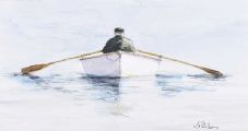 MAN IN A ROWING BOAT by Lawrence Chambers at Ross's Online Art Auctions