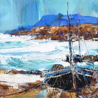 CURRAGHS IN THE COVE by J.P. Rooney at Ross's Online Art Auctions