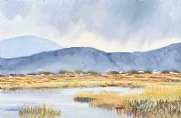 REEDS BY THE WATERS EDGE by James Scott HRUA at Ross's Online Art Auctions