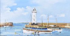 DONAGHADEE HARBOUR by Frank Fitzsimons at Ross's Online Art Auctions
