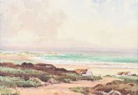 COTTAGE & BAY, DONEGAL by Frank Murphy at Ross's Online Art Auctions