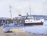 THE BALMORAL DOCKED AT COOKE STREET QUAY, PORTAFERRY by Paul Parker at Ross's Online Art Auctions