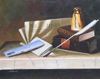 STILL LIFE, TABLE TOP by A. Wainer at Ross's Online Art Auctions