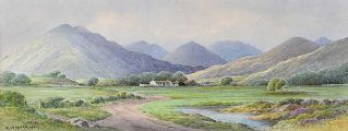 NEAR HILLTOWN, COUNTY DOWN by George W.  Morrison at Ross's Online Art Auctions