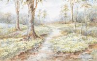 PATH IN THE WOODS by L. Allingham at Ross's Online Art Auctions