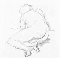 FEMALE NUDE STUDY by Mainie Jellett at Ross's Online Art Auctions