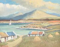 IRISH COTTAGES by J.J. O'Neill at Ross's Online Art Auctions