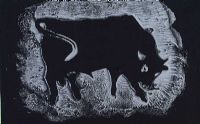 BLACK BULL by Anthony Weir at Ross's Online Art Auctions