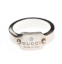 GUCCI STERLING SILVER RING at Ross's Online Art Auctions