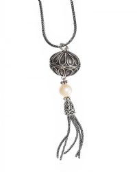 PEARL AND STERLING SILVER NECKLACE at Ross's Online Art Auctions