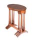 EDWARDIAN MAHOGANY NEST OF TABLES at Ross's Online Art Auctions