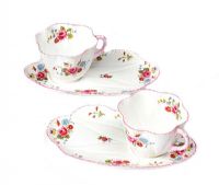 TWO SHELLEY CUPS & BISCUIT PLATES at Ross's Online Art Auctions