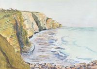 FORESHORE & CLIFFS by Irish School at Ross's Online Art Auctions