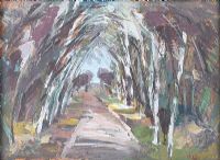 THE DARK HEDGES by Irish School at Ross's Online Art Auctions
