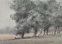 CATTLE BENEATH THE ELMS by Wilfred Haughton RUA at Ross's Online Art Auctions