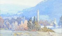 ST KEVIN'S CHURCH, WICKLOW by Irish School at Ross's Online Art Auctions