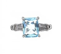 BLUE STONE DRESS RING at Ross's Online Art Auctions