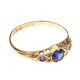 18CT GOLD DIAMOND AND SAPPHIRE RING at Ross's Online Art Auctions