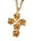 COSTUME CROSS PENDANT AND CHAIN BY GAVILANE OF PARIS AND A GOLD-TONE FOB at Ross's Online Art Auctions