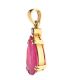 GOLD PLATED RUBY AND DIAMOND PENDANT at Ross's Online Art Auctions