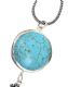 STERLING SILVER TURQUOISE AND ONYX NECKLACE at Ross's Online Art Auctions