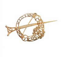 9CT GOLD CELTIC BROOCH at Ross's Online Art Auctions
